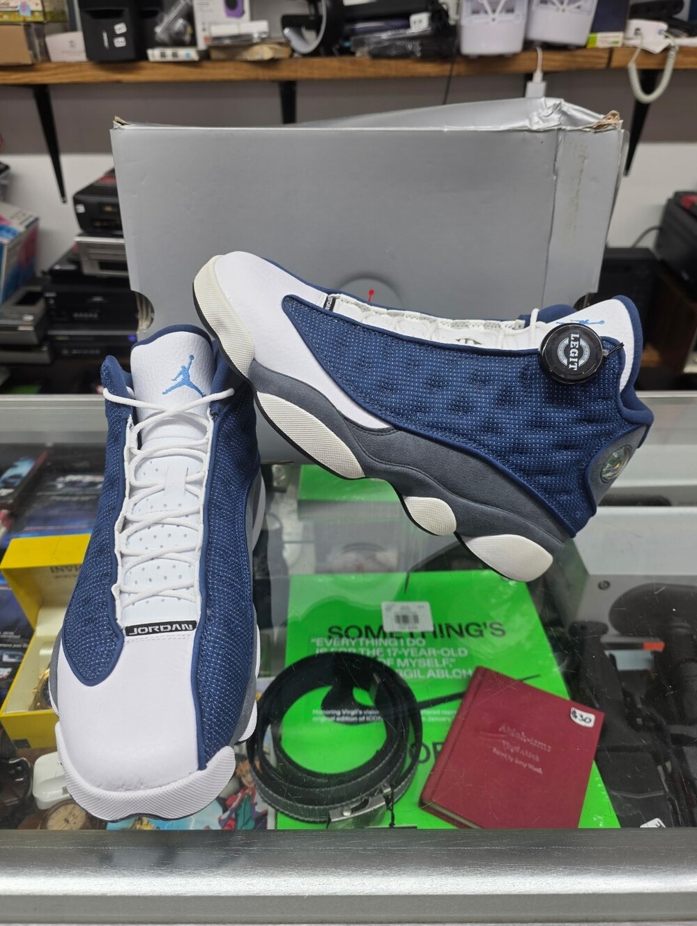 Nike Air Jordan 13 Retro Flint 2020 Mid-Top 414571-404 Blue/White Size 10 (new)